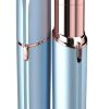 Facial Hair Remover for Women - as Seen on TV Painless Face Shaver - Electric Hair Removal Device for Face Lips Peach Fuzz with Light (Blue)