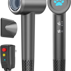 Hair Dryer, High-Speed Travel Blow Dryer for Fast Drying, Professional 200 Millions Ionic Hair Dryers for Women with 4 Temp & 2 Speed Mode, Low Noise Compact Hair Dryer for Men with ALCI Plug