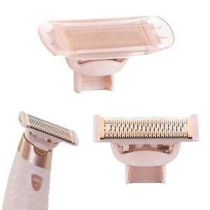 Razor Replacement Heads, Rose Gold Plated Body With Covers, Compatible Hair Remover Head for  men's Razor (2 Count)